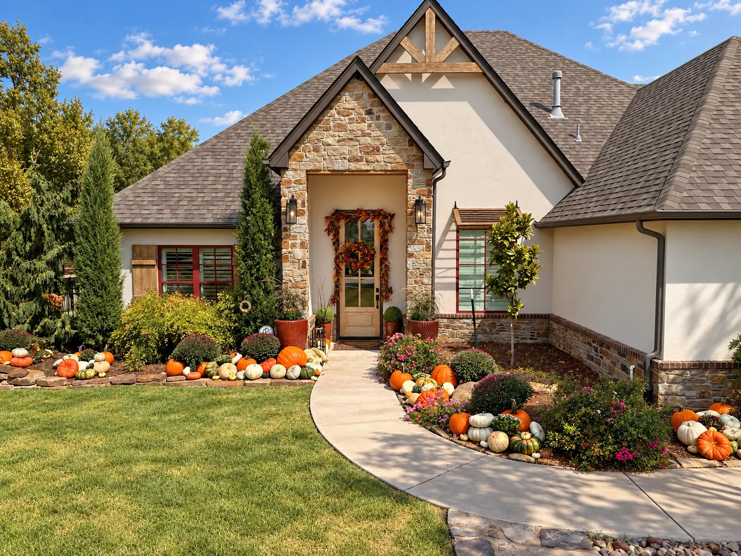 Pumpkin & Pine Estate Collection with a multi-zone pumpkin installation in Oklahoma City